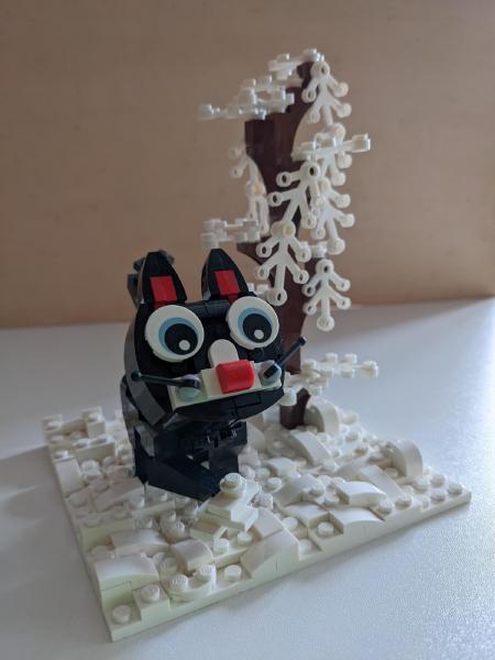 A B C, die Katze lief im Schnee